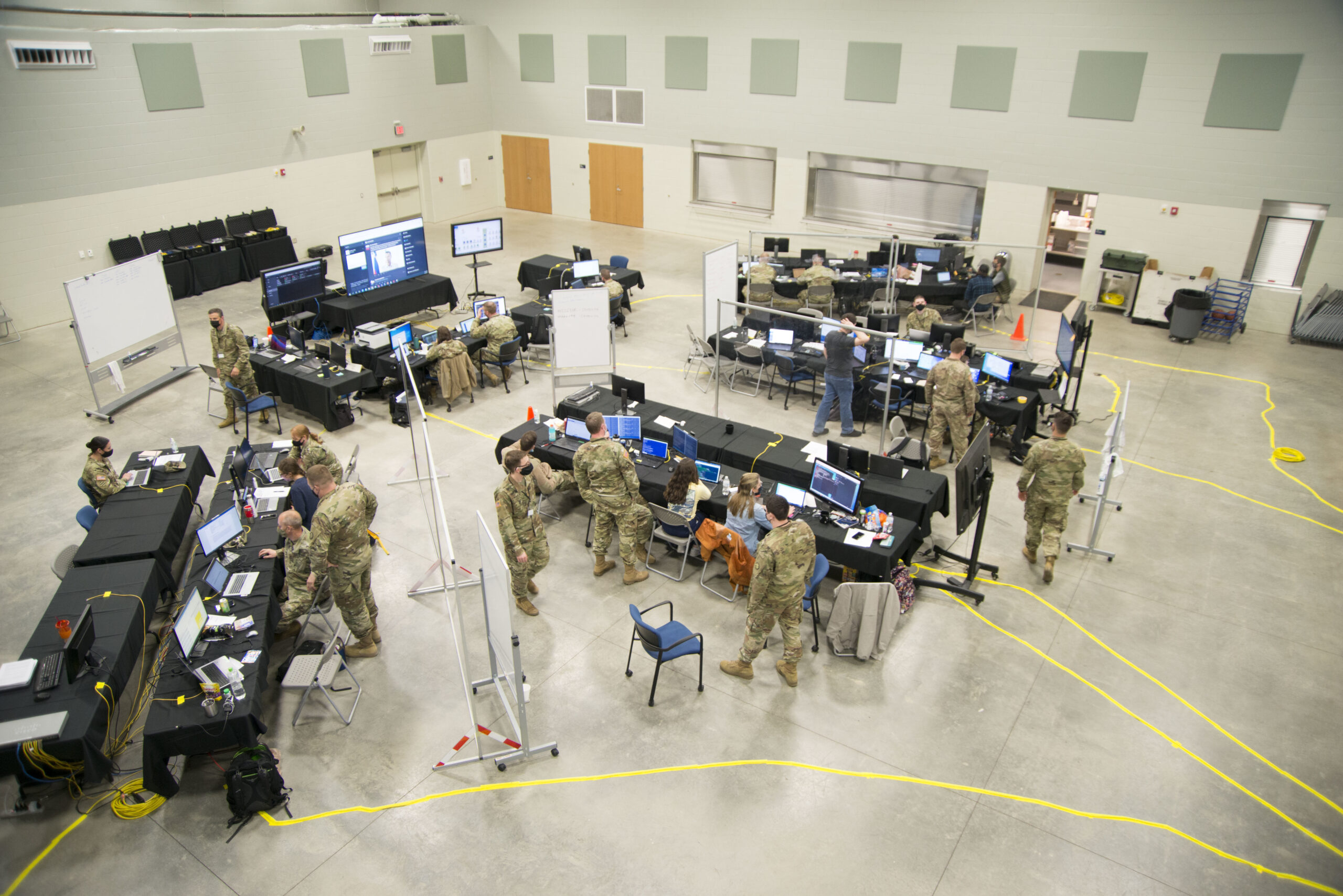 US Army cyber defense exercise.