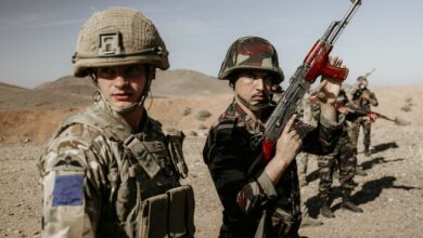 British and Moroccan troops at Exercise Jebel Sahara