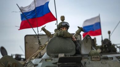 Russian troops