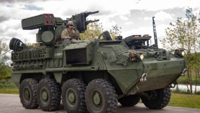 Stryker-mounted laser weapon