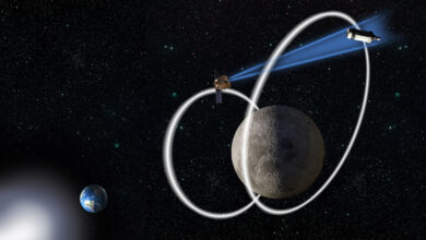 Artist’s rendering of the US Air Force Research Laboratory Cislunar Highway Patrol System