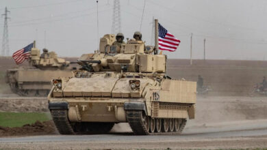 US forces patrol for children of suspected Islamic State members in town of Tal Maaruf in Syria's northeastern Hasakeh province