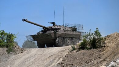 A AMX-10 RC armored fighting vehicle