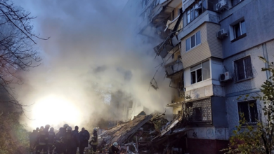 Russian missile strike in Ukraine