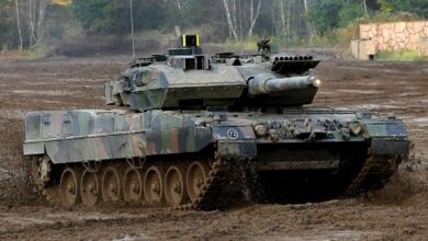 A Leopard 2 tank