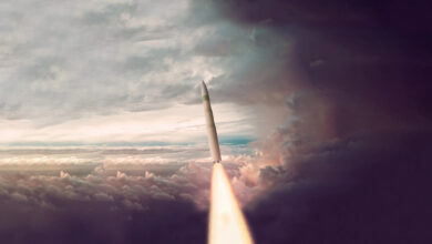 Artist rendering of Sentinel missile.