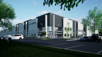 Pratt & Whitney’s new Oklahoma City Sustainment Center for military engines (rendering). Photo: Pratt & Whitney