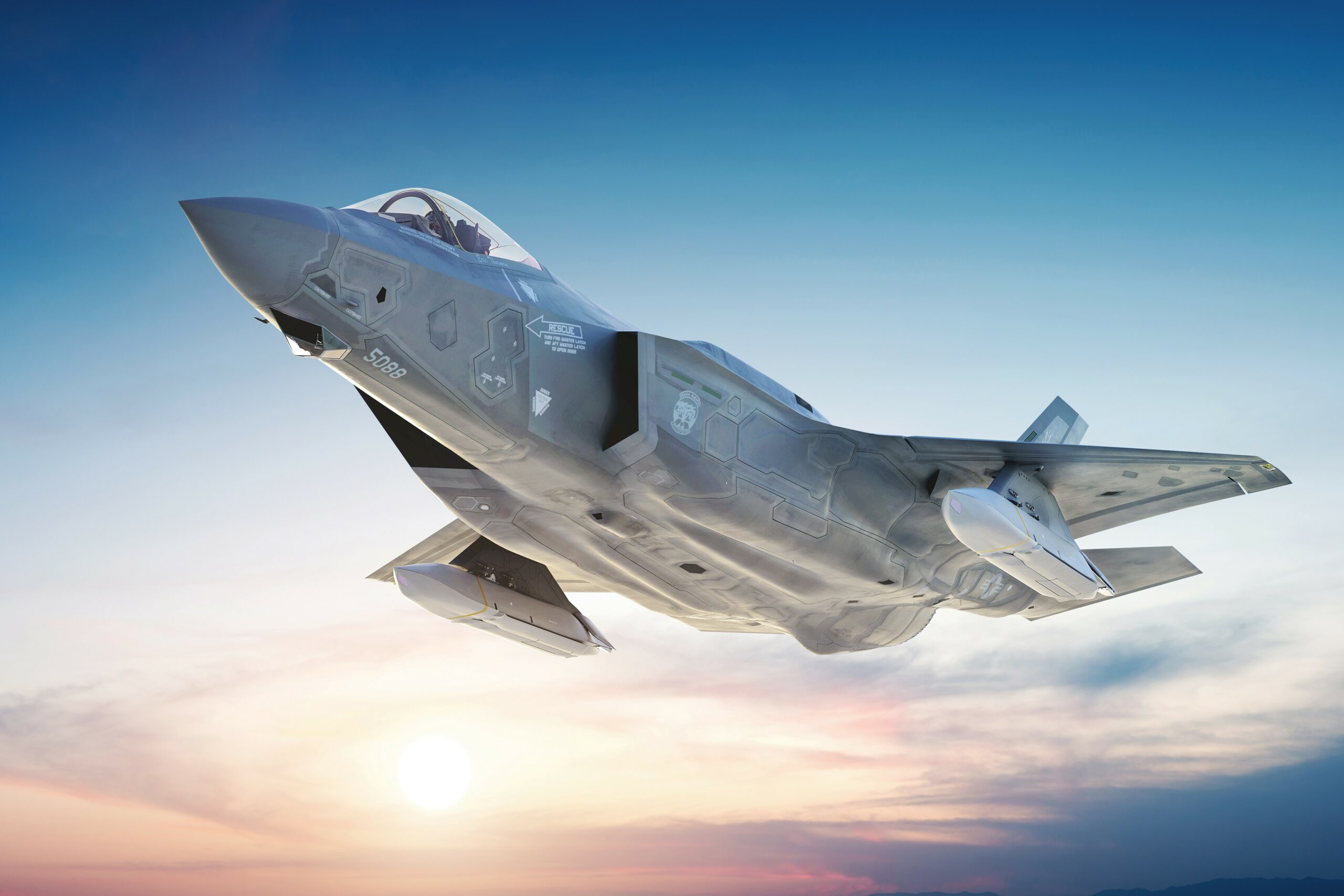 Impression image of an F-35 with JASSM-ER.