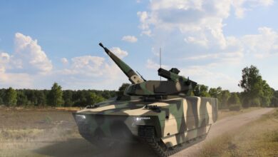Skyranger turret mounted on Lynx infantry fighting vehicle.
