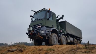 Arocs heavy-duty truck.