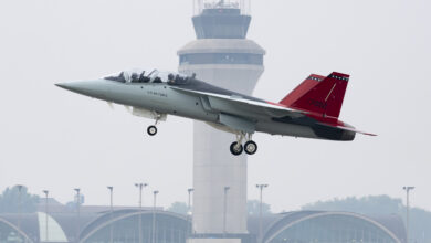T-7A Red Hawk Engineering and Manufacturing Development First Flight, St. Louis Lambert International Airport - St. Louis, MO. MSF23-030 Series.