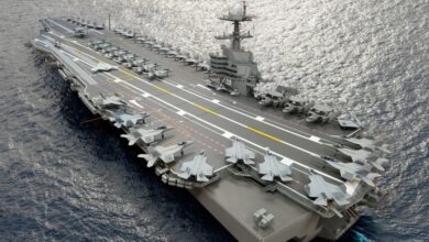 The aircraft carrier John F. Kennedy (CVN 79) is the second ship in the Gerald R. Ford class, the Navy's newest class of nuclear aircraft carriers. The ship's first steel was cut in Dec. 2010, and delivery to the Navy is scheduled no later than 2022. (U.S. Navy photo illustration courtesy of Newport News Shipbuilding/Released)
