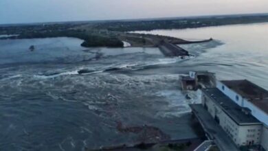Kakhovka hydroelectric dam