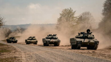 CV90 tanks