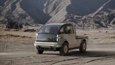 Electric-powered light tactical vehicle (LTV).