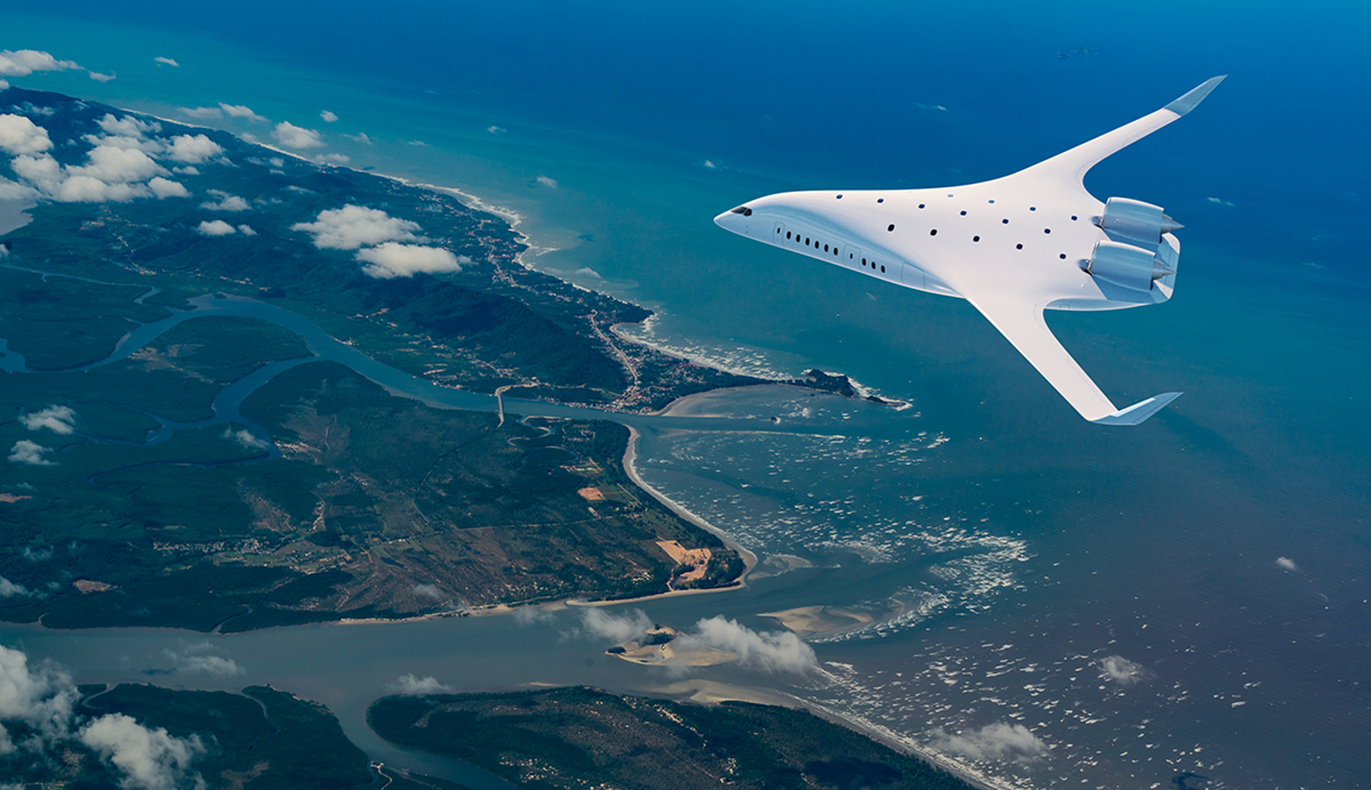 Blended wing body aircraft