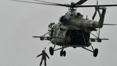 Ukrainian MI-8 helicopter