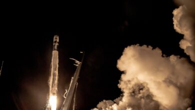 Booster launch