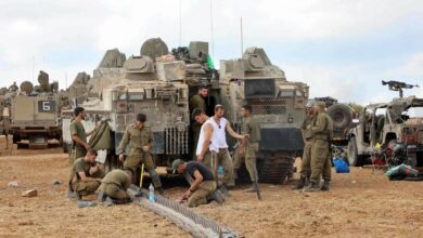 Israeli vehicles near Ashkelon