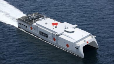 Rendering of an Expeditionary Medical Ship (EPF)