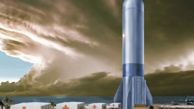 A graphic depicting Rocket Cargo, one of the Department of Air Force Vanguard programs that focuses on rapid global mobility including delivery of medical supplies