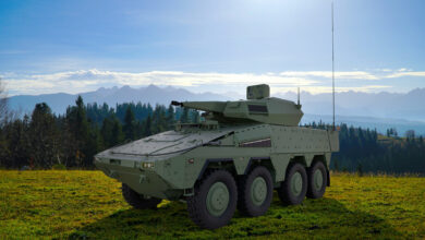 Boxer-mounted Skyranger 30 air defense turret