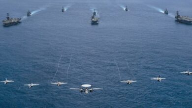 US Navy warships