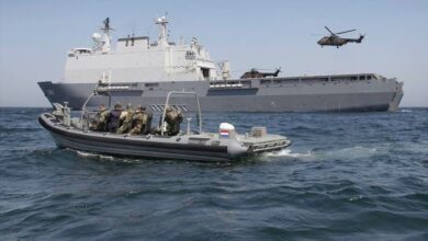 One of the Dutch large landing ships that is being replaced.