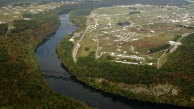 Aerial view of the Radford Army Ammunition Plant in Radford, Va. (Credit: BAE Systems)