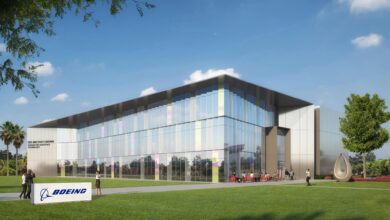 Artist's rendering of Boeing's engineering facility in Daytona Beach
