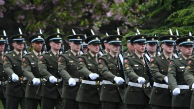 Members of the Irish Defence Forces.