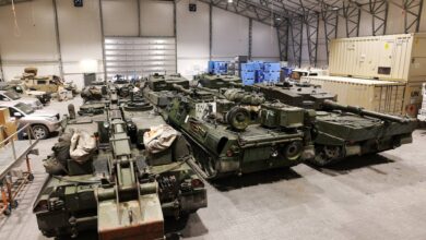 Leopard 2A4 tanks and support tanks donated to Ukraine from Norway