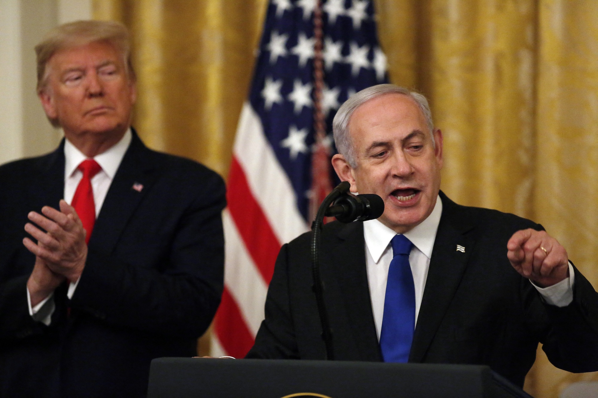 Donald Trump and Israel's Prime Minister Benjamin Netanyahu