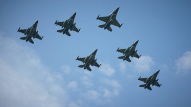 The Polish Armed Forces show off air defences in Warsaw, Poland on 12 August, 2024.