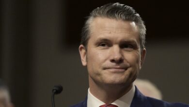 US Secretary of Defense Peter Hegseth speaks before the Senate Armed Services during a nomination hearing in Washington, DC
