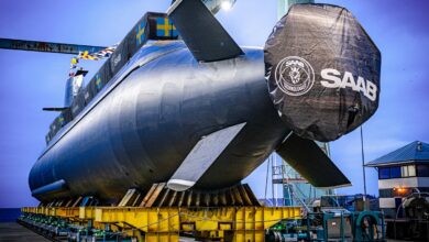 Saab launches HMS Halland submarine after mid-life upgrades