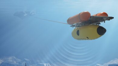 Patria's SONAC ACS floating underwater