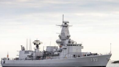 Belgian frigate Louise-Marie.