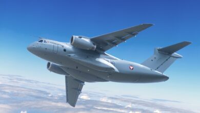 Austrian Embraer C-390 Millennium multi-mission transport aircraft.