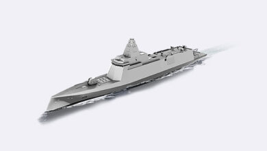 Rendering of the Republic of Korea Navy's future Korean Next-Generation Destroyer (KDDX)