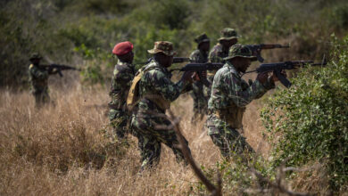Commandos from the Mozambique Defense Armed Forces