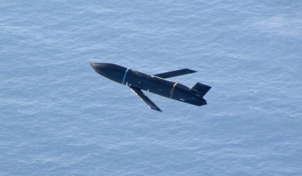Lockheed Martin's Long Range Anti-Ship Missile in flight