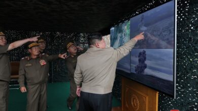 North Korean Supreme Leader Kim Jong-Un during a live-fire missile test. Photo: Korean Central News Agency (KCNA)