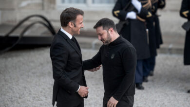 Macron and Zelensky