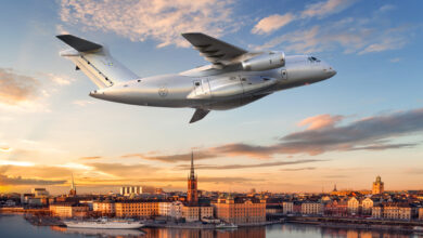 Concept of the Royal Swedish Air Force's Embraer C-390 Millennium transport aircraft
