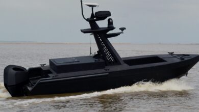 Metal Shark’s new High Speed Maneuverable Unmanned Surface Vessel (HSMUSV).