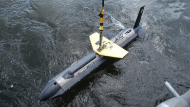 The Klein 5900 Side Scan Sonar integrated with Exail’s Octans Nano OEM AHRS.