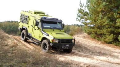 The Djura light armored medical evacuation vehicle