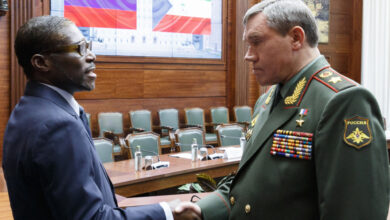 The Chief of the General Staff of the Russian Armed Forces, army General Valery Gerasimov, discussed the issues of cooperation between the two countries with the Vice President of Equatorial Guinea, Teodoro Nguema Obiang Mangue.