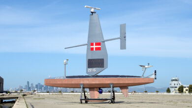 The 10-meter (33-foot) Voyager is one of three unmanned platforms designed, manufactured, and operated by Saildrone. Each of the three USV models has been developed to balance mission payload flexibility and endurance. The Voyager is specifically designed to meet maritime defense and security challenges ISR (intelligence, surveillance, reconnaissance), law enforcement, drug interdiction, border and harbor security, and illegal, unreported, and unregulated (IUU) fishing.